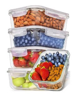 Best Glass Food Storage Containers - Prep Naturals Glass Meal Prep Containers