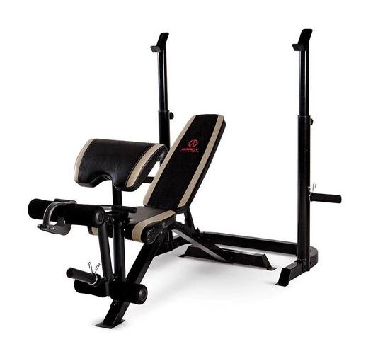Marcy Adjustable Olympic Weight Bench MD-879 - Best Olympic Weight Bench with Squat Rack